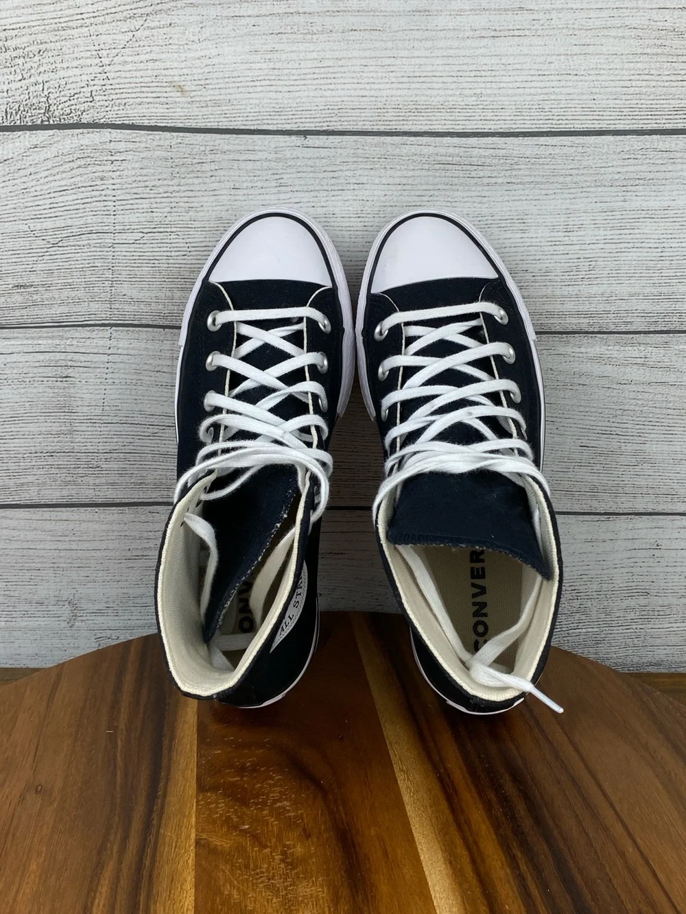 Converse Chuck Taylor All Star High Lift Platform Black Shoe 560845F Size 7.5